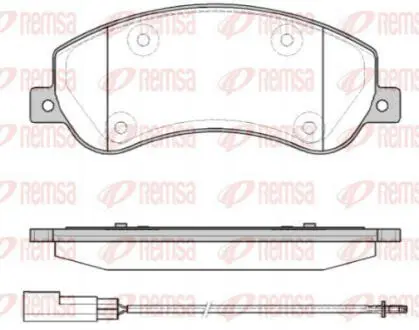 Колодки тормозные передние BYD E6 REMSA E6A-3501500-C1