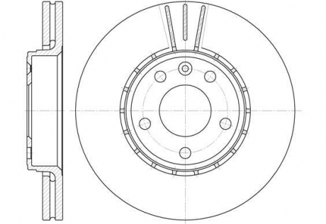 Тормозной диск ROADHOUSE 668210 (фото 1)
