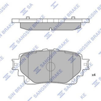 Колодки тормозные задние TOYOTA BZ4X HI-Q SANGSIN HQ 04466F4020