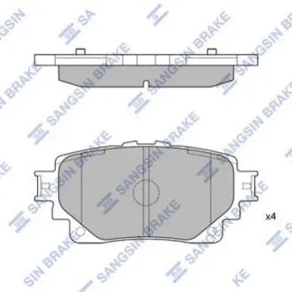 Колодки тормозные задние TOYOTA BZ4X HI-Q SANGSIN HQ 04466F4020