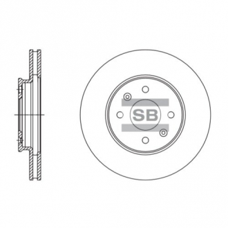 Тормозной диск передний SANGSIN HQ SD1110 (фото 1)