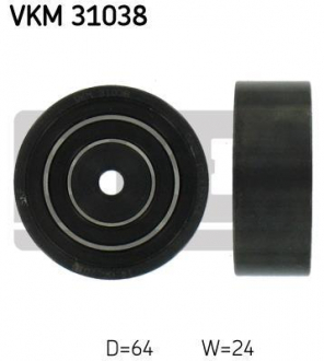 Паразитний / провідний ролик, поліклиновий ремінь SKF VKM 31038