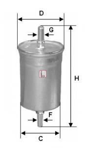 Фильтр топливный CHEVROLET/DAEWOO "1,6-2,0 "05>> SOFIMA S1843B (фото 1)