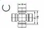 Хрестовина валу переднього карданного (D=25 L=64) Great Wall Hover SPIDAN 2203200-K01 (фото 3)