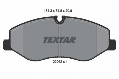 Гальмівні колодки дискові TEXTAR 2206201