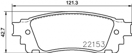 Гальмівні колодки дискові TEXTAR 2215301