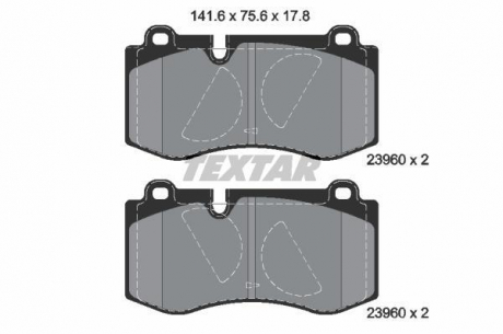 Гальмівні колодки дискові TEXTAR 2396001 (фото 1)
