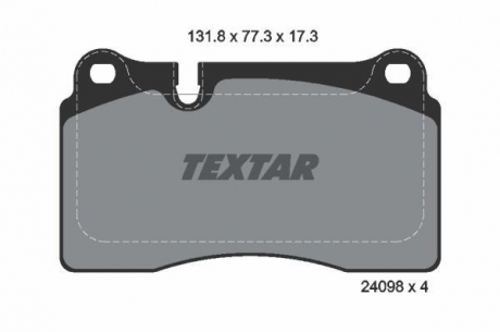 Гальмівні колодки дискові TEXTAR 2409801 (фото 1)