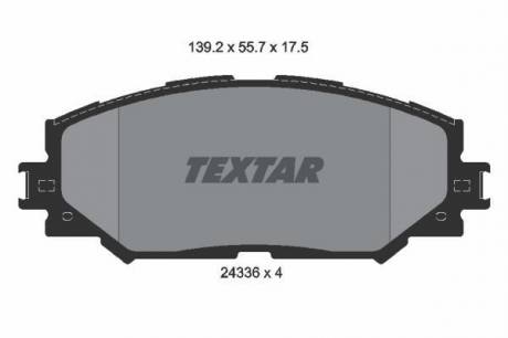 Тормозные колодки дисковые TEXTAR 2433601