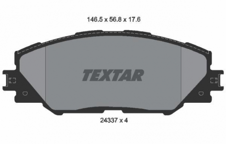 Гальмівні колодки дискові TEXTAR 2433701 (фото 1)