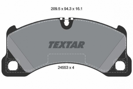 Колодки тормозные TEXTAR 2455301