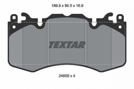 Гальмівні колодки дискові TEXTAR 2465901