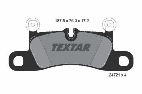 Тормозные колодки дисковые TEXTAR 2472101 (фото 1)