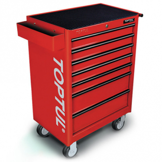 Візок для інструментів на колесах 7 секцій (червона) Toptul TCAA0702 (фото 1)