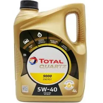Масло моторное Quartz 9000 Energy 5W-40 4л TOTAL 170323