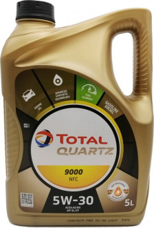Моторне масло QUARTZ 9000 FUTURE NFC 5W-30 5л TOTAL 183199 (фото 1)