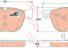 Комплект тормозных колодок, дисковый тормоз TRW GDB1726 (фото 1)