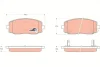 Комплект тормозных колодок, дисковый тормоз TRW GDB3369 (фото 1)