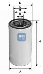 Масляний фільтр UFI 23.303.00 (фото 1)