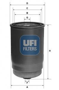 Топливный фильтр UFI 24.123.00