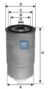 Паливний фільтр UFI 24.351.00 (фото 1)