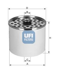 Топливный фильтр UFI 24.360.00 (фото 1)