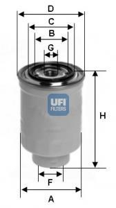 Топливный фильтр UFI 24.374.00 (фото 1)