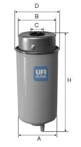 Топливный фильтр UFI 24.432.00 (фото 1)