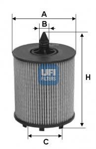 Масляний фільтр UFI 25.024.00 (фото 1)