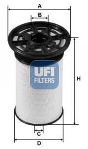 Топливный фильтр UFI 26.076.00
