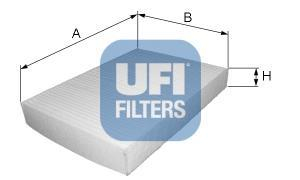 Фильтр, воздух во внутренном пространстве UFI 53.006.00 (фото 1)