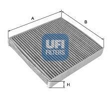 Фільтр, повітря у внутрішній простір UFI 54.109.00