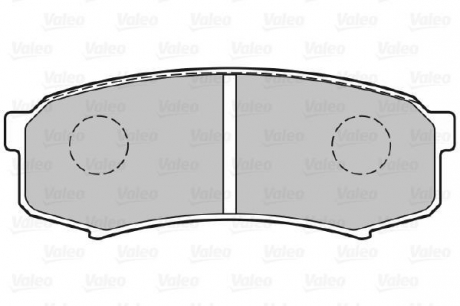 Гальмівні колодки дискові MITSUBISHI-TOYOTA Pajero-LandCruiser-Prado 2.4-4.5 R 84 Valeo 301777 (фото 1)