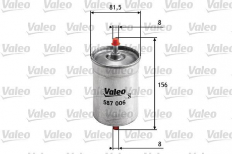 Фильтр топливный Valeo 587006 (фото 1)