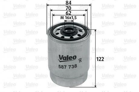 Фильтр топливный Valeo 587738 (фото 1)