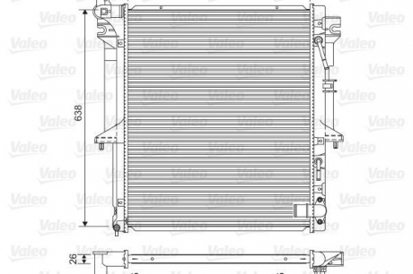 Радиатор системы охлаждения Valeo 701585 (фото 1)