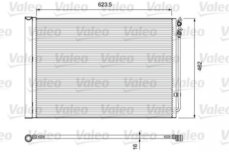 Радіатор кондиціонера Valeo 814410 (фото 1)