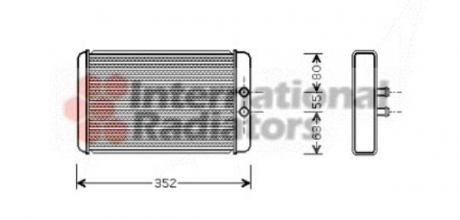 Радіатор опалювача DUCATO2 / BOXER / JUMP MT 99 Van Wezel 17006265 (фото 1)