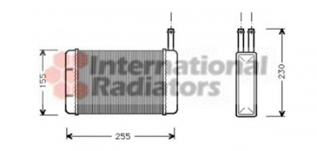 Радіатор опалювача FIESTA 3 ALL +/- AC 89-95 Van Wezel 18006134
