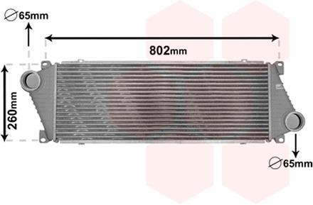 Интеркулер MB SPRINTER 2.9TD 95- Van Wezel 30004217 (фото 1)