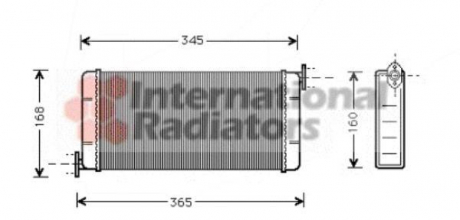 Радиатор отопителя MB W201 (190) ALL 83-93 Van Wezel 30006109 (фото 1)