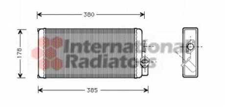 Радиатор отопителя MB 507D-814D 86- Van Wezel 30006188 (фото 1)