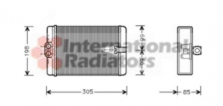 Радиатор отопителя W 202 H / A 03 / 97- Van Wezel 30006250