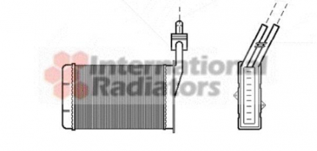 Радіатор опалювача R21 ALL MT / AT 86-95 (LHD) Van Wezel 43006101 (фото 1)