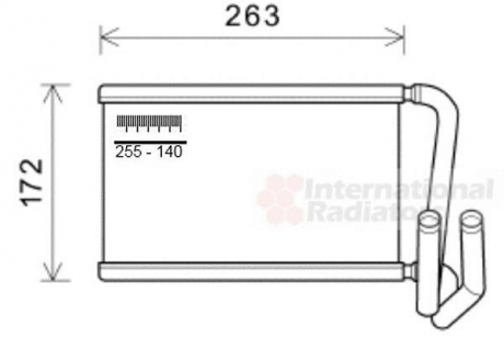 Радіатор обігрівача SORENTO 2.5CRDi LHD 06- Van Wezel 83006169