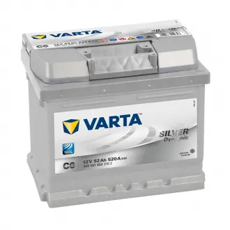 Акумулятор SILVER DYNAMIC 52Ah, EN 520, правий "+" 207x175x175 (ДхШхВ) VARTA 552401052