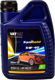Масло моторне SynGold 5W40 / 1л. / (ACEA C3-12, API SN / CF) VATOIL 50010
