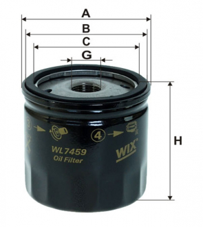 Фильтр масляный WIX WL7459 (фото 1)