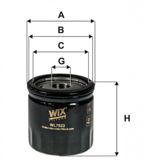 Фильтр масляный WIX WL7523