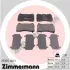 Колодки тормозные передние Tesla Model X ZIMMERMANN 1068330-00-C (фото 1)